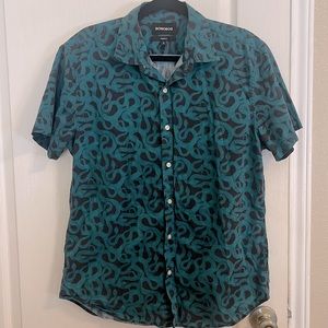 Bonobos men’s riviera shirt standard fit medium short length snake print